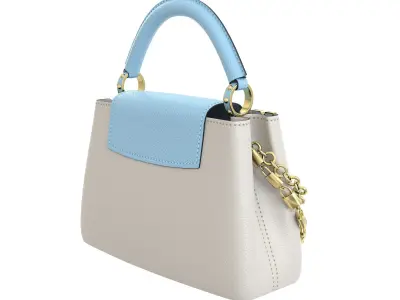 Louis Vuitton Capucines Mini Bag Cream Low-poly 3D model