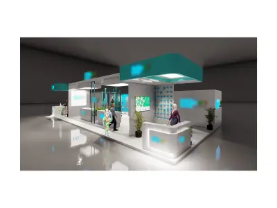 Exhibition stand 3D model