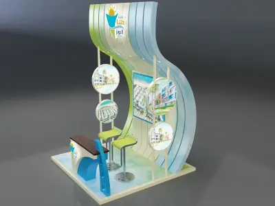 Booth Exhibition Stand a347a 3D model