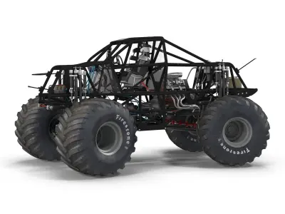 Monster Truck Bigfoot 2 3D model