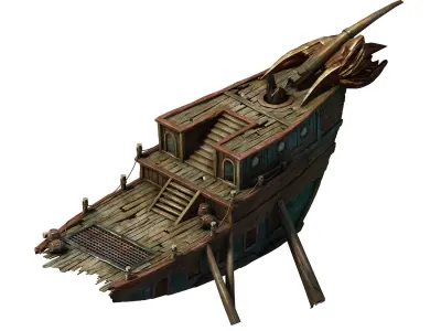 Game Steam Harbour - Goblin Breaking 02 3D model