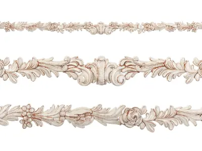 Classic carved 222 3D model