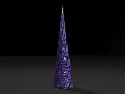 Christmas tree decor icicle 2 3D print model