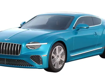 Bentley Continental GT Azure 2026 3D model