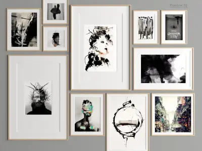 Collection of 11 Art Frames