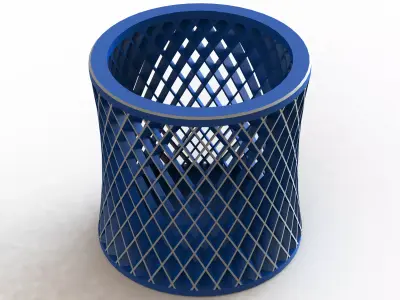 Circular Lattice Holder 3D print model