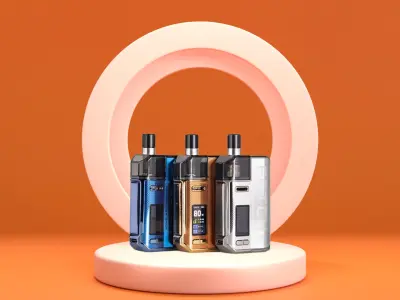 Display Podium Orange 2 3D model