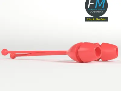 Rhythmic gymnastics clubs 3D model