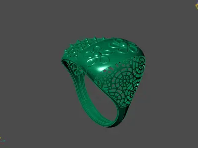 Plain Ring Women Ready STL 3DM Models Womens Rings 3D models 3D print model 54