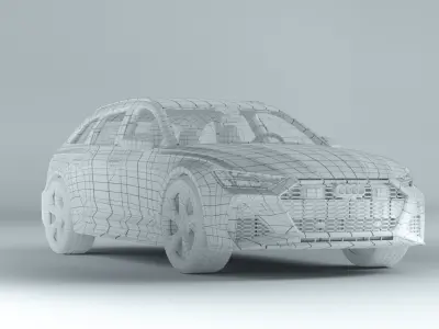 2020  Audi RS6 3D model