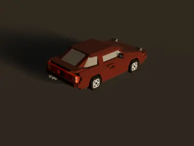 Toyota Supra A70 MK3 Low-poly 3D model
