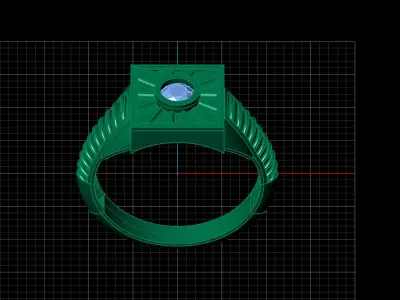 Print Ready STL 3DM  Gents Rings Diamond Men Ring  3D print model 67