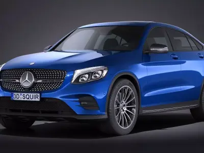 Mercedes GLC Coupe 2017 3D model