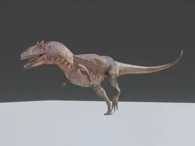 Allosaurus t - rex Low-poly 3D model