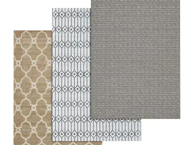 Rug Set 1800 3D model