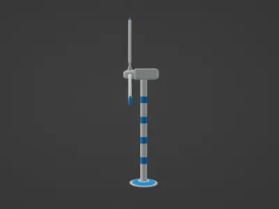 Low-Poly Windmill Low-poly 3D model