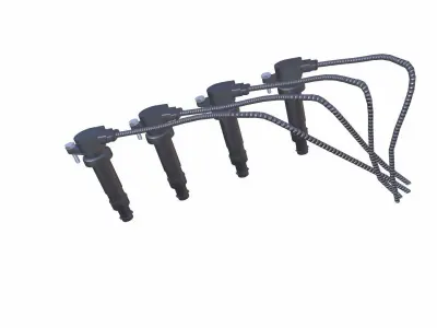 Ignition Coil Low-poly 3D model