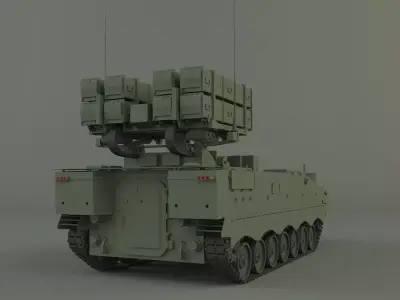 anti tank missile carrier aft-10 3D model