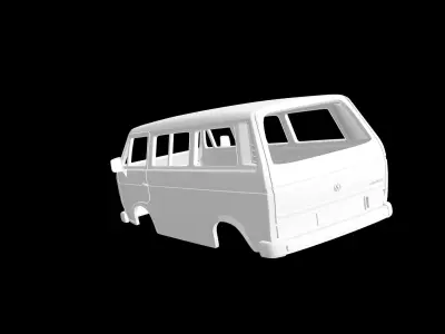 Volkswagen Transporter T3 3D print model