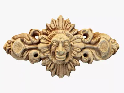 Ancient Panel PBR Low-poly 3D model