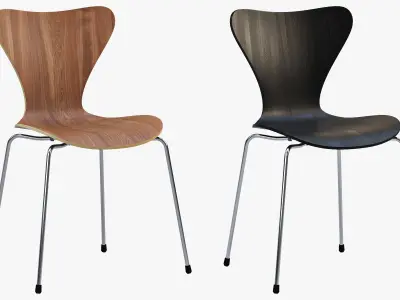 Fritz Hansen Series 7 chair 3D model