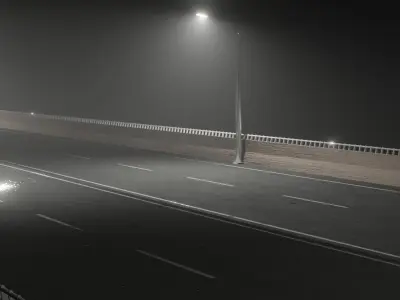 Elevated Road Free low-poly 3D model