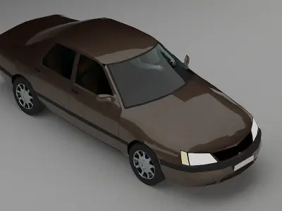 Low Poly Car 3D model Low-poly 3D model