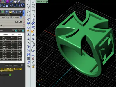 men ring 3D print model purchase