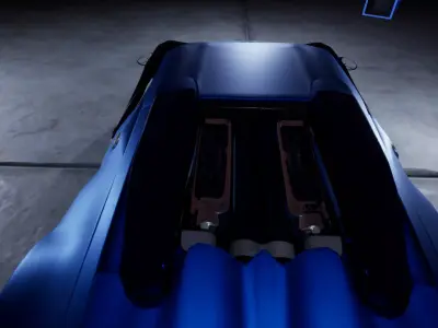 bugatti veyron 165 grand sport  Low-poly 3D model