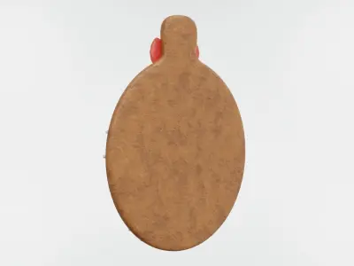 Gingerbread Christmas Cookie 12 3D model