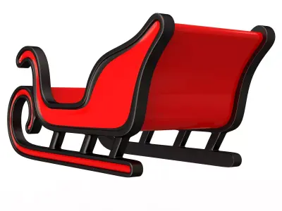 Mini Christmas Sleigh 3D print model