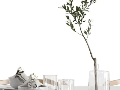 Dining Set 02 3D model