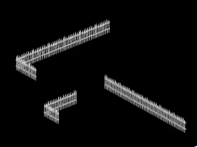 gAME Pei Cheng - Wood Wall 03 3D model