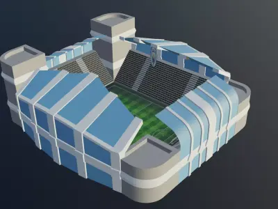 Football Stadium - Manchester City Low-poly 3D model