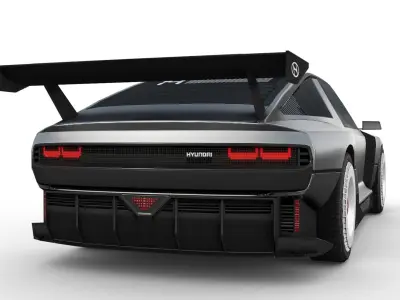 Hyundai N Vision 74 Low-poly 3D model