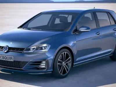 Volkswagen Golf GTD 2017 3D model