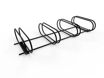 Bike Rack M09 Low-poly 3D model