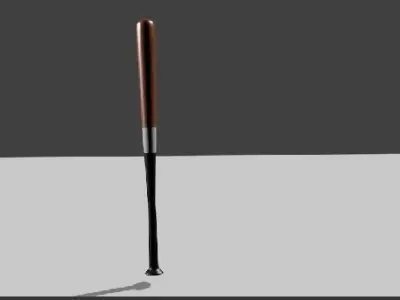 Wooden BaseballBat 3D model