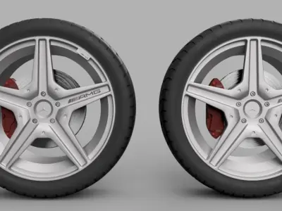 AMG wheel 2 3D model