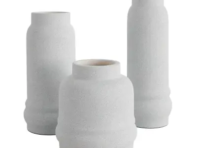 Jayden White Vase 3D model