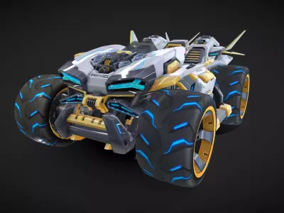 Renault Race Car 3D Model 3D model