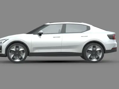 Polestar 2 2023 Low-poly 3D model