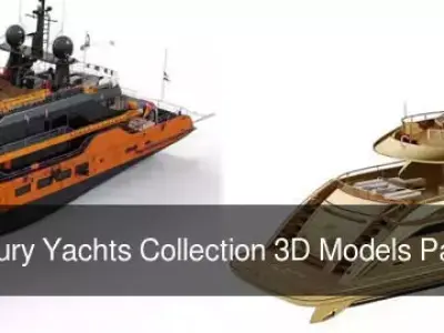 Cyber And Luxury Yachts Collection 3D Models Pack