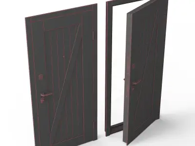 Afary Door 3D model