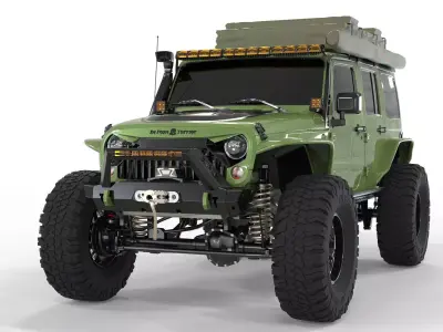 Jeep Rubicon 2018 Off Road 3D model