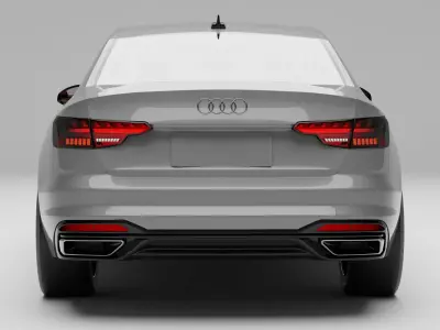 Audi-S4-Sedan With Interior 3D model