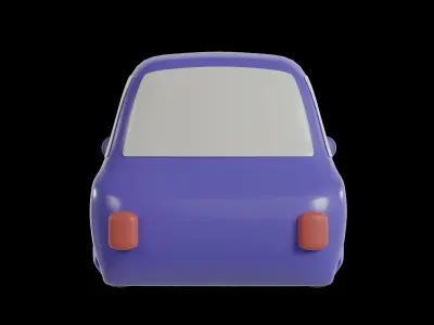 Car cartoon Character  3D model