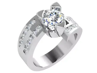 Channel Setting Ring 4446 3D print model