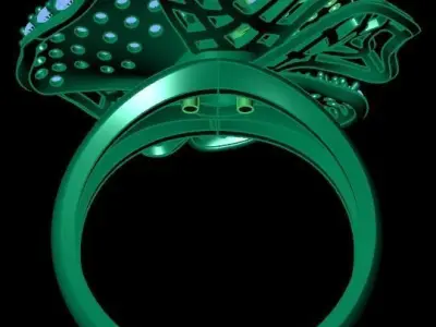 women ring 66 3D print model