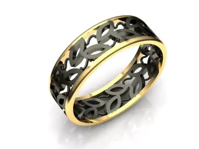 Silber ring  Free 3D print model